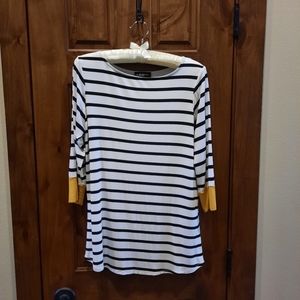 Colette Chavez Pop Color Cuff Knit Top